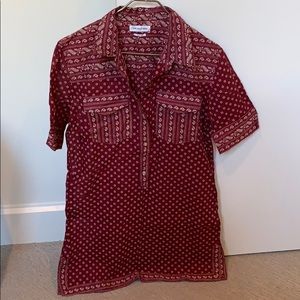 Printed Red Shirt